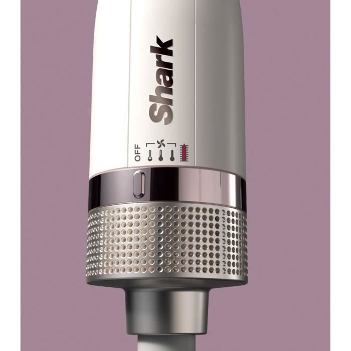 Shark Heated Brush and Straightening Comb - White and Silver