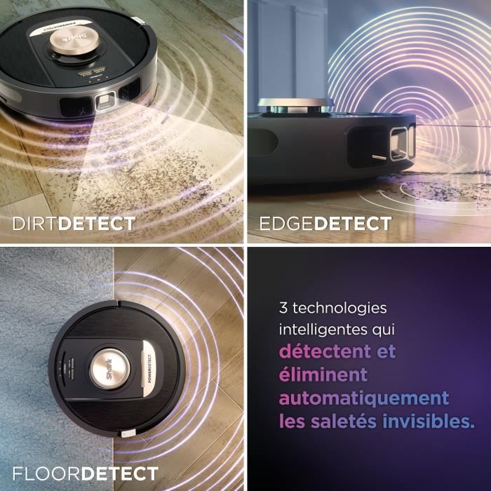 SHARK PowerDetect RV2820VEEU - Robot Vacuum Cleaner with Automatic Emptying - 3D Navigation - LiDAR