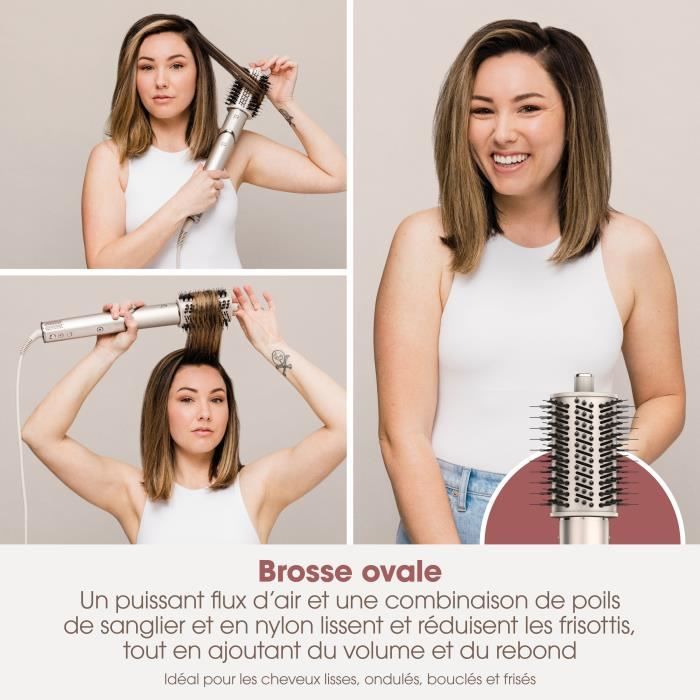 SHARK FLEXSTYLE 2 in 1 Hair Dryer & Blow Styler - Champagne - 1400 W - HD426SLEU