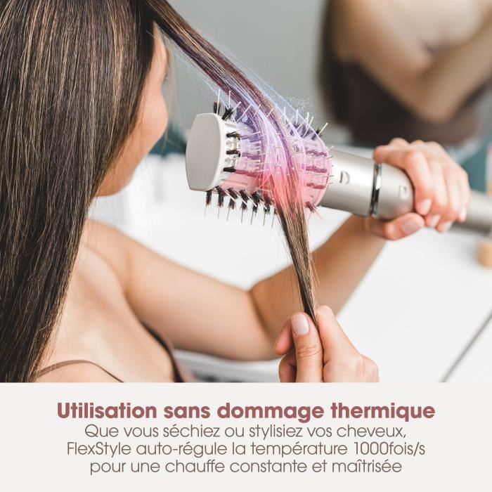 SHARK FLEXSTYLE 2 in 1 Hair Dryer & Blow Styler - Champagne - 1400 W - HD426SLEU