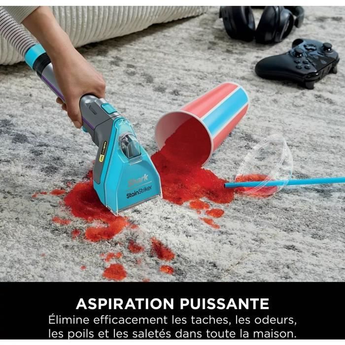 SHARK PX250EUT StainStriker HairPro Pet Stain Remover - 450W - 1.2 L - For Carpets, Rugs, Furniture, Stairs, Cars