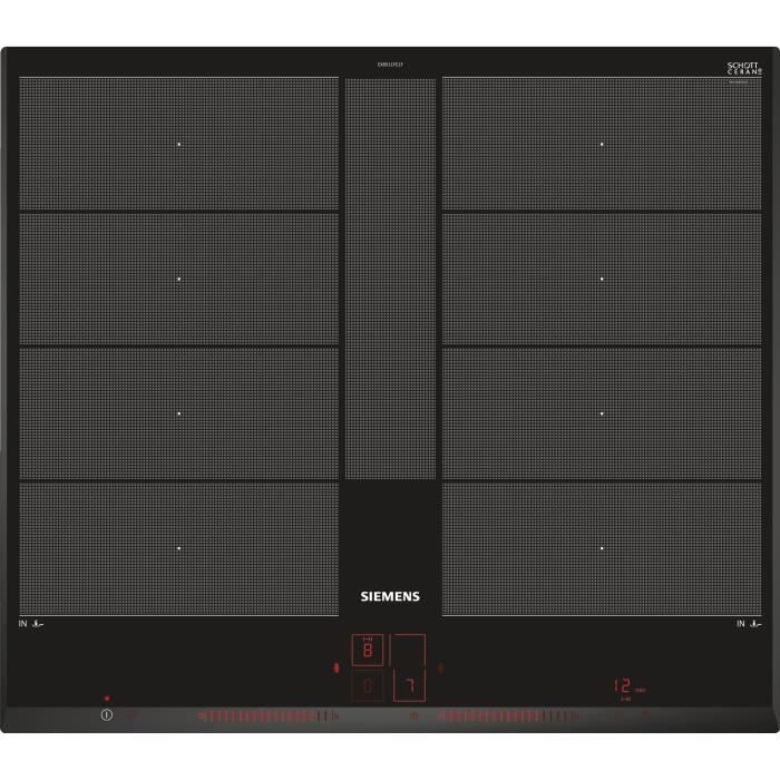 SIEMENS Induction Hob - IQ700 - 4 Burners - 60 cm - Black - Dual LightSlider