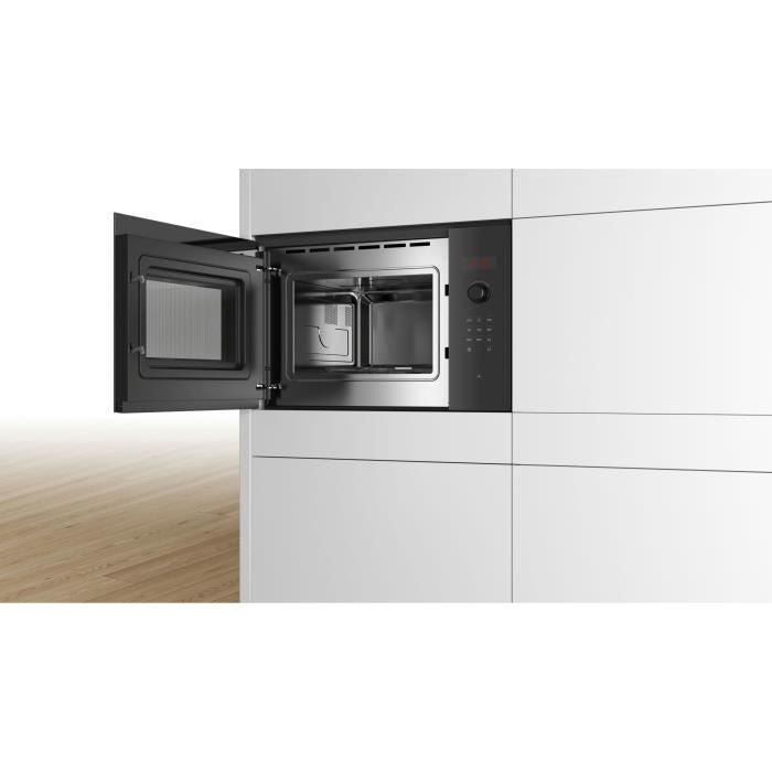 BOSCH Built-in Microwave BFL523MB1F - Black - 20 L - 7 Automatic Programs SER4