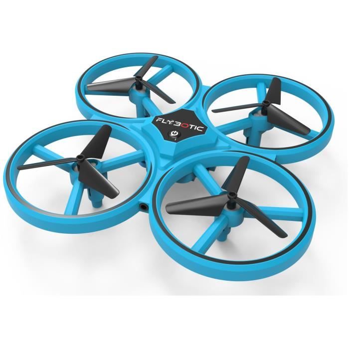 FLYBOTIC Mini Drone - Light-up - Dual Remote Control - 360 Loop - Blue