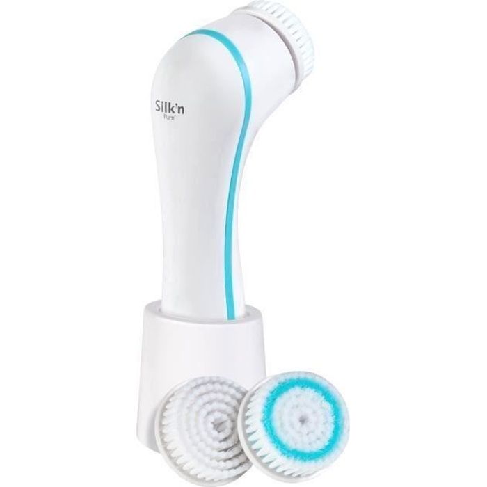 SILK'N PURE Facial Cleansing Brush - Combination and Sensitive Skin - 4 Cleansing Programs