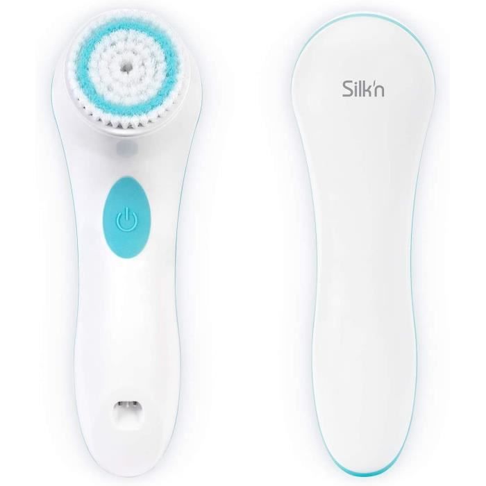 SILK'N PURE Facial Cleansing Brush - Combination and Sensitive Skin - 4 Cleansing Programs