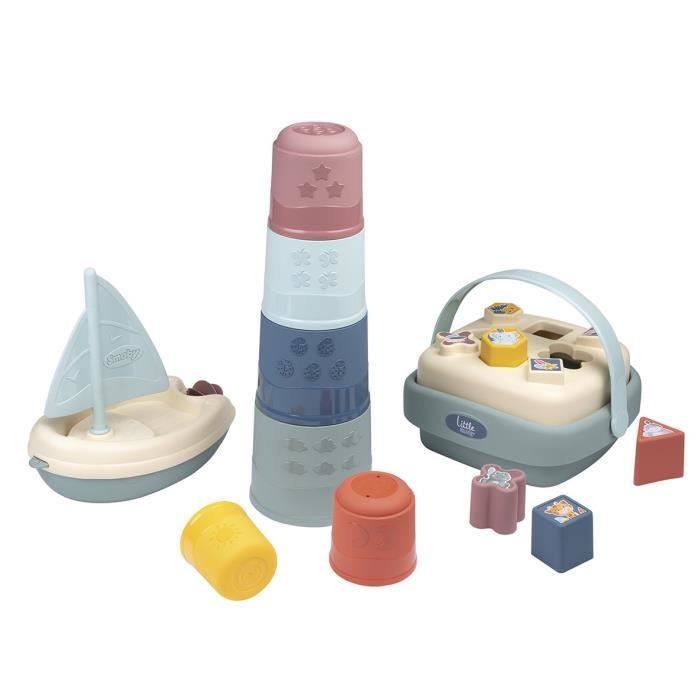 Little Smoby Early Learning Bath Set - 3 Toys - For 12 Months+ - Made in France