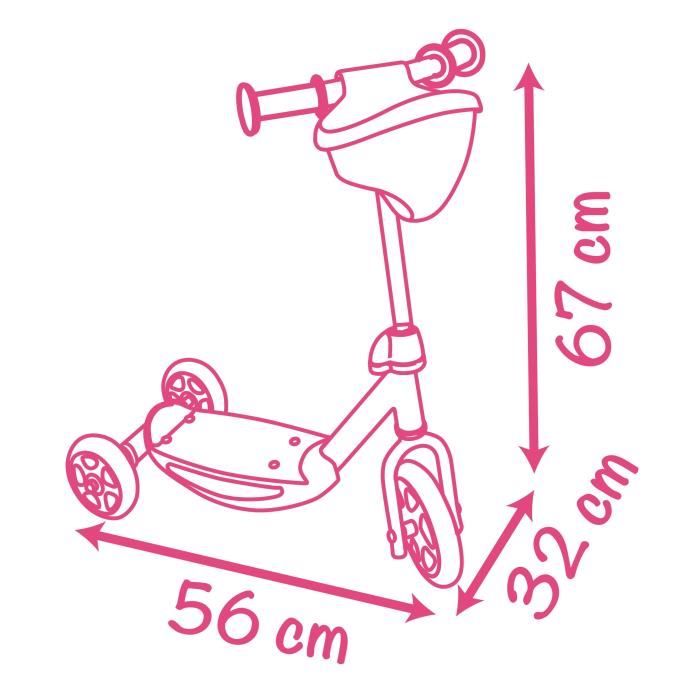 SMOBY Corolle 3-Wheel Scooter - Ages 3+ 3rd