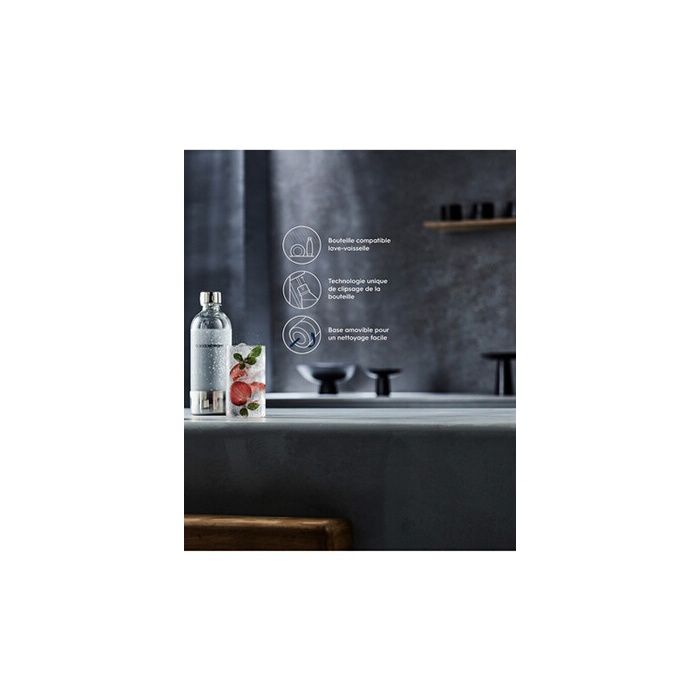 SODASTREAM Bottle - ENSO - Metal - 1 L - Dishwasher Safe