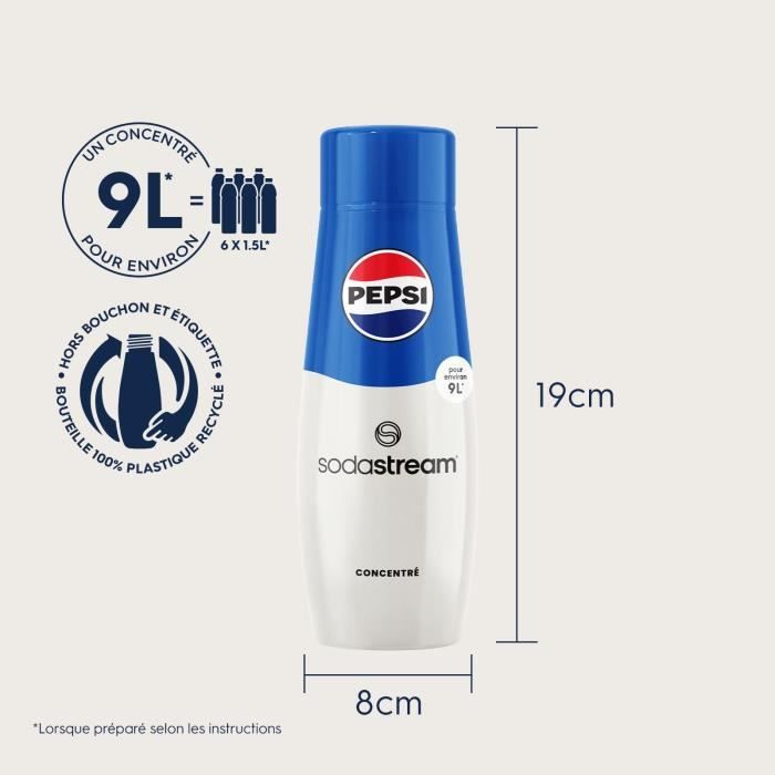 SODASTREAM Concentrated PEPSI - 440 ml - Batch of 6