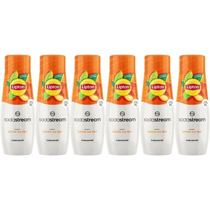 Lipton Ice Tea Peach Concentrate 6-Pack (440 ml) - Makes up to 9 L of Beverage 440-ml-Flasche