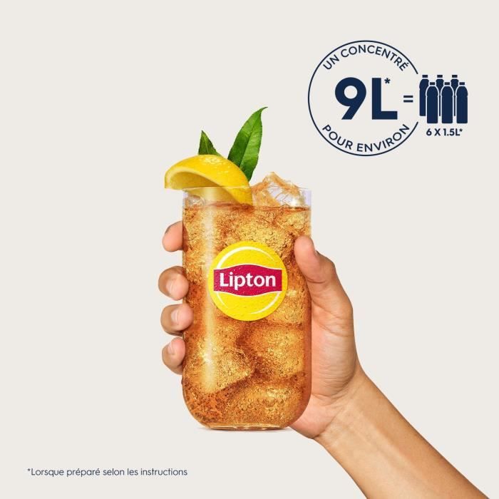 Lipton Ice Tea Peach Concentrate 6-Pack (440 ml) - Makes up to 9 L of Beverage 440-ml-Flasche