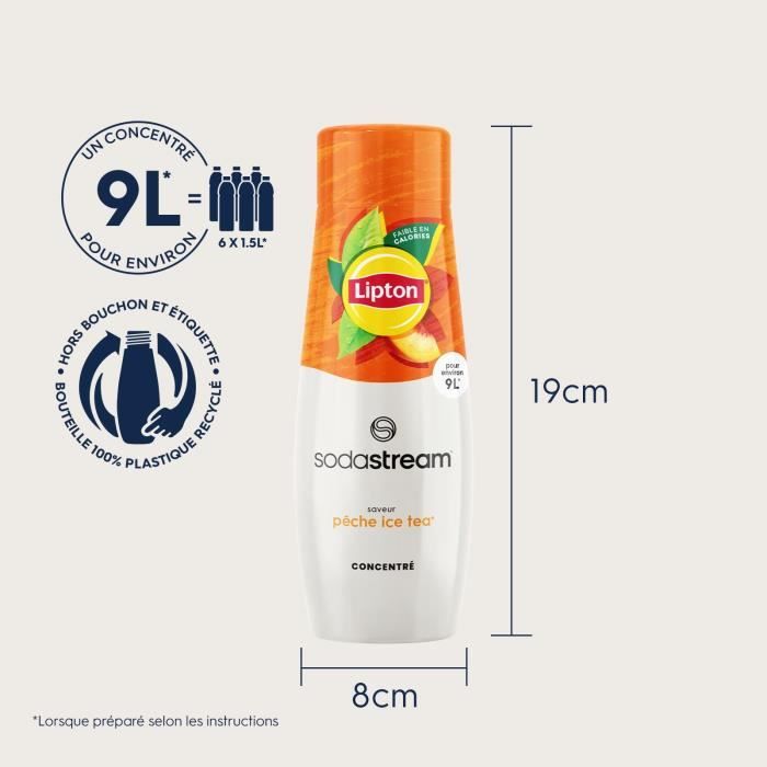 Lipton Ice Tea Peach Concentrate 6-Pack (440 ml) - Makes up to 9 L of Beverage 440-ml-Flasche