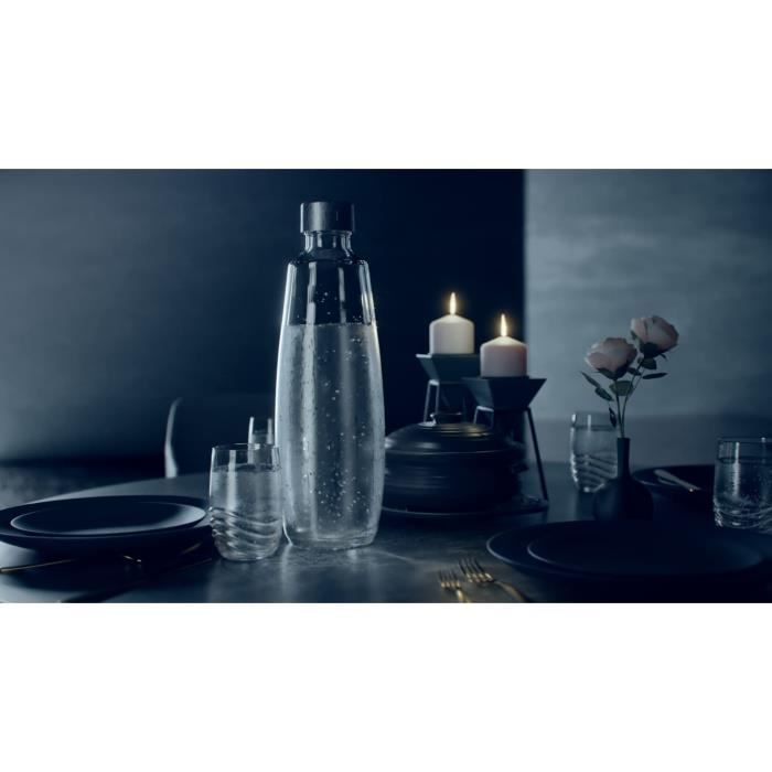 SODASTREAM Glass Bottle - 1 L Capacity - Compatible with DUO Machines