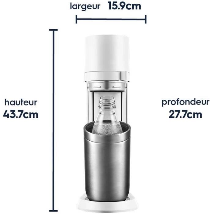 SODASTREAM DUO Soda and Sparkling Water Maker - 2 Glass Carafes - 1 60 L Gas Refill