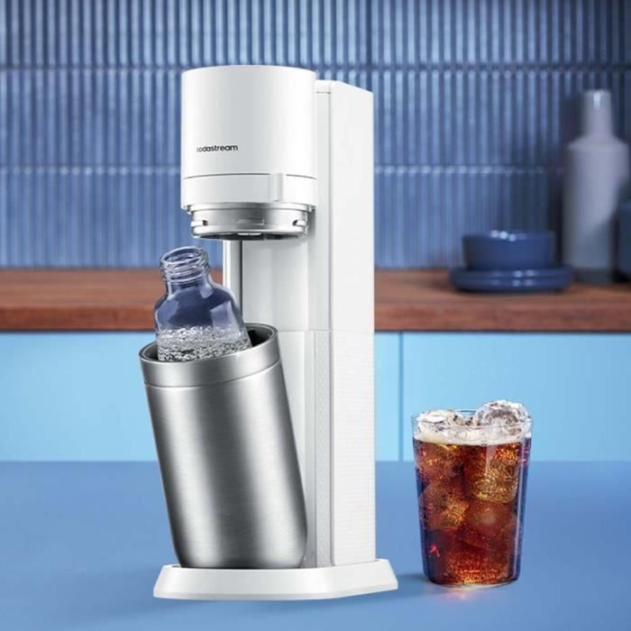 SODASTREAM DUO Soda and Sparkling Water Maker - 2 Glass Carafes - 1 60 L Gas Refill