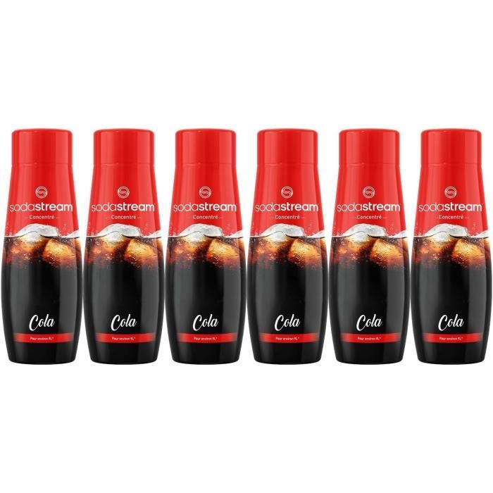 SODASTREAM Cola Concentrates - Pack of 6 - Makes up to 54 L - 440 ml