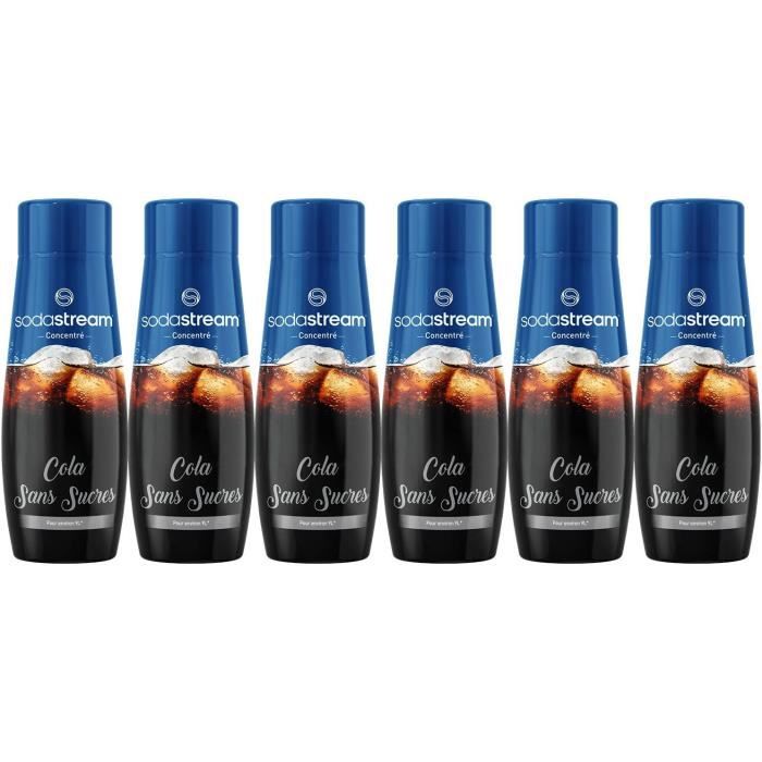 SODASTREAM Sugar-Free Cola Concentrates - Pack of 6 - Makes up to 54 L - 440 ml