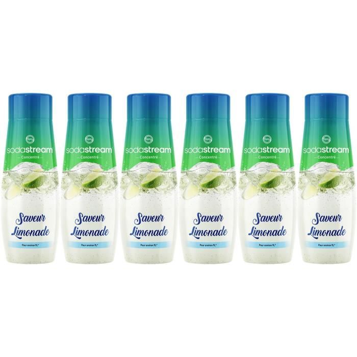 SODASTREAM Concentrates - Pack of 6 Lemonade Concentrates - 440 ml