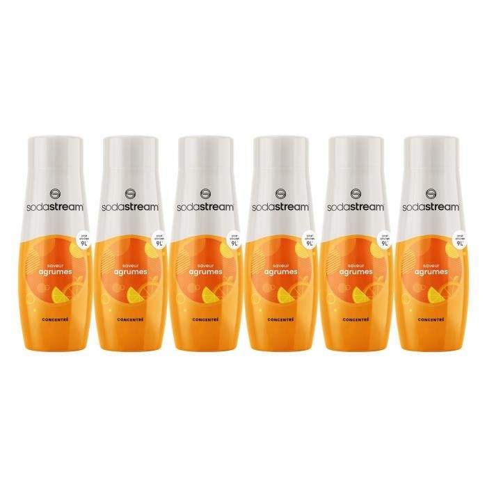 SODASTREAM Concentrates - Pack of 6 Citrus Concentrates - 440 ml