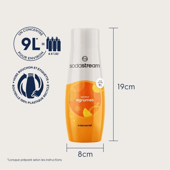 SODASTREAM Concentrates - Pack of 6 Citrus Concentrates - 440 ml