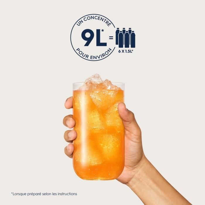 SODASTREAM Concentrates - Pack of 6 Orange Concentrates - 440 ml