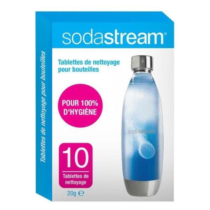 SODASTREAM Cleaning Tablets - x10 - Cleans and Sanitizes Carbonation Bottles