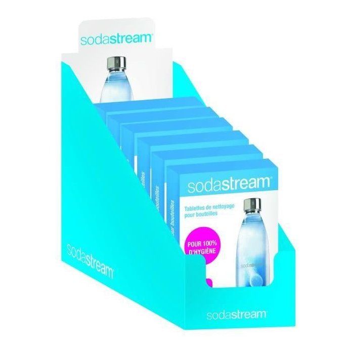 SODASTREAM Cleaning Tablets - x10 - Cleans and Sanitizes Carbonation Bottles