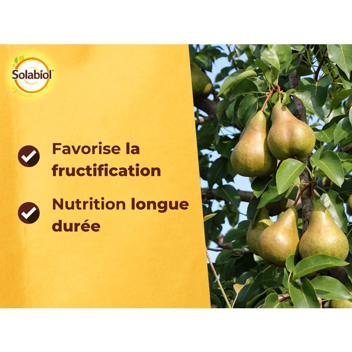 SOLABIOL Fruit Tree Fertilizer - 1.5 kg - Growth Stimulator SOFRUY15
