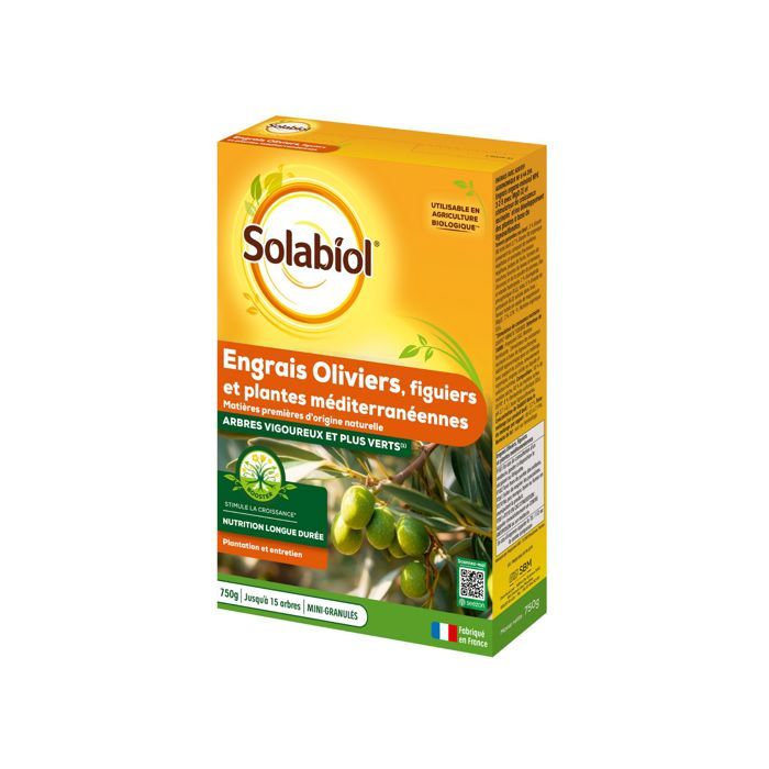 SOLABIOL Fertilizer for Olive and Mediterranean Plants - 750 g