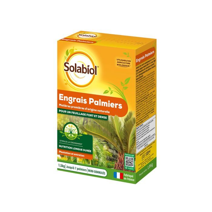 SOLABIOL Palm and Mediterranean Plant Fertilizer - 1.5 kg