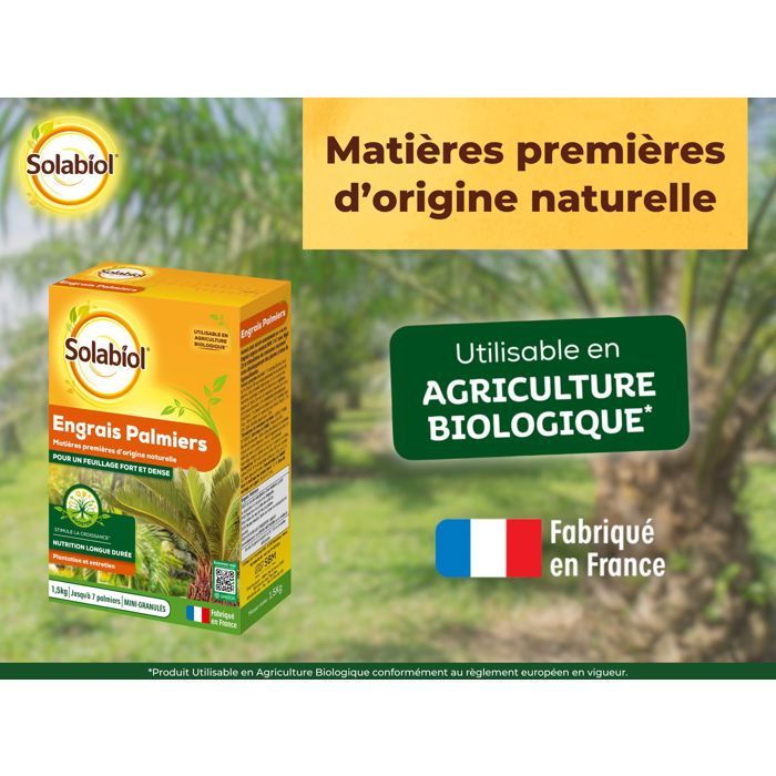 SOLABIOL Palm and Mediterranean Plant Fertilizer - 1.5 kg