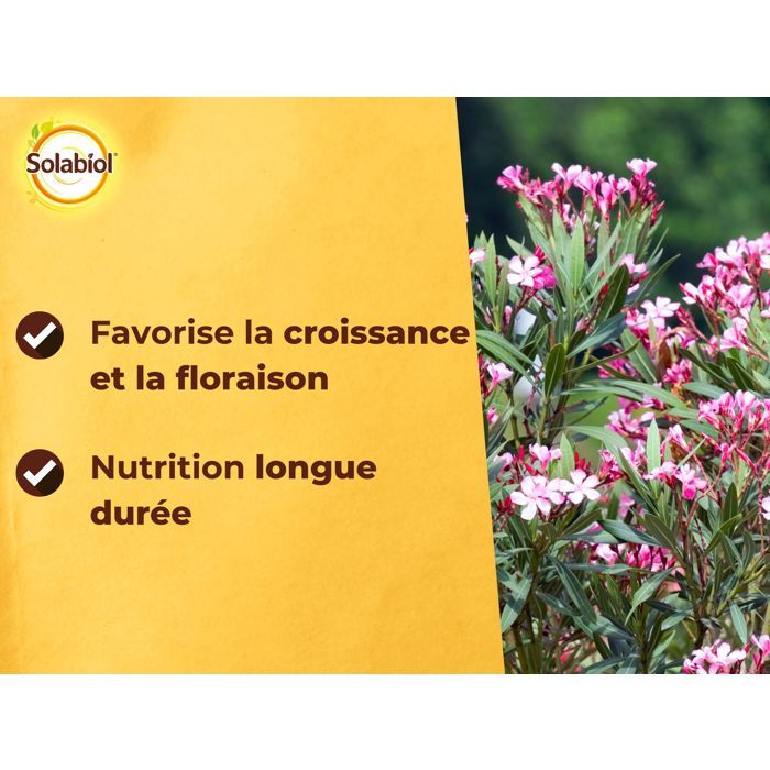SOLABIOL Laurel & Bougainvillea Fertilizer - 1.5 kg - Up to 30 plants - Promotes flowering and growth
