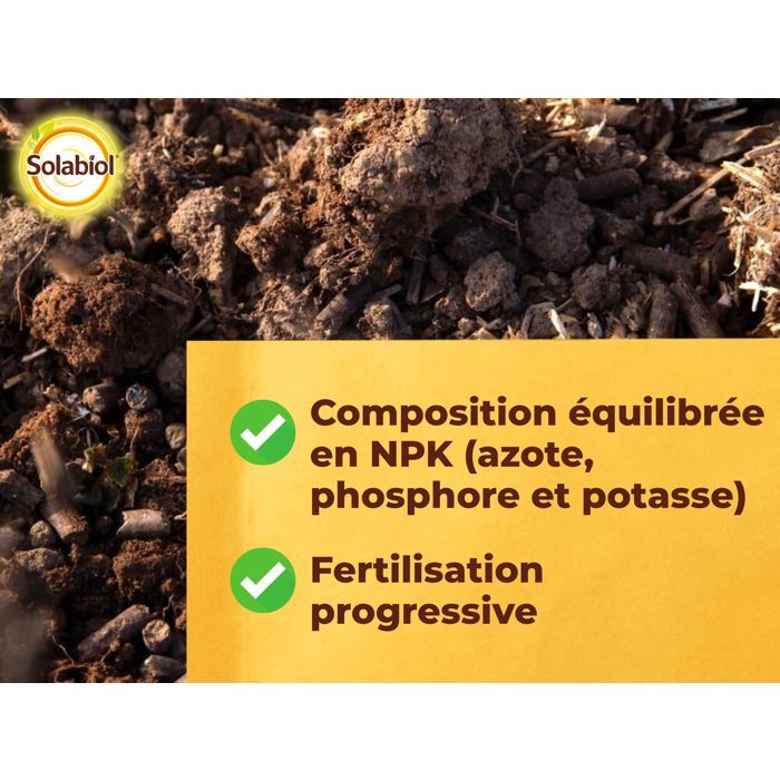 SOLABIOL Engrais complet liquide - 1L - Jusqu'a 100L de solution - Engrais Universel - Tous types de cultures