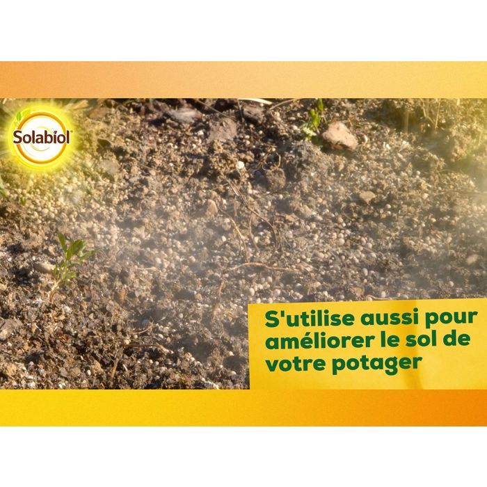 SOLABIOL Lime & Magnesium Carbonate - 10 kg - Granules - Corrects soil acidity - Gradual & long-lasting action