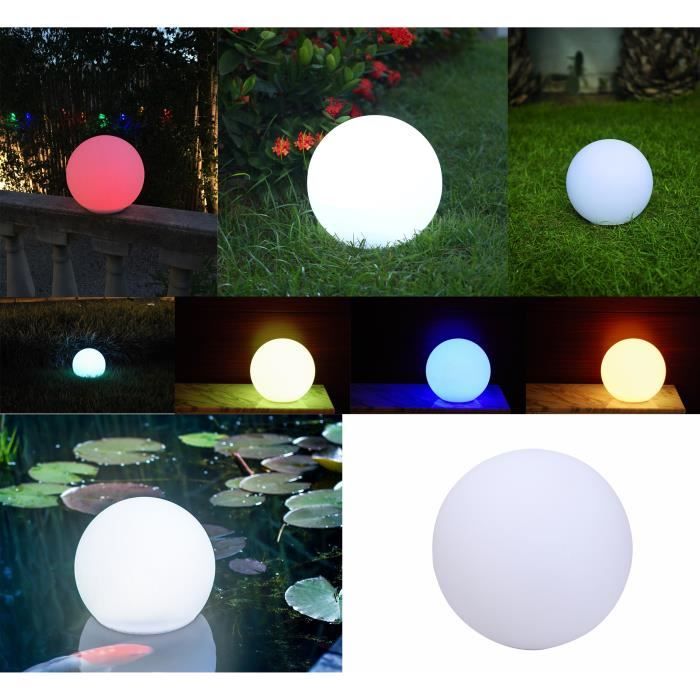LUMISKY 30 cm LED Solar Light Ball - Multicoloured - Outdoor - Polyethylene