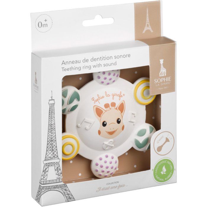 Sophie the Giraffe Teething Ring - Sounding - 6 Textures