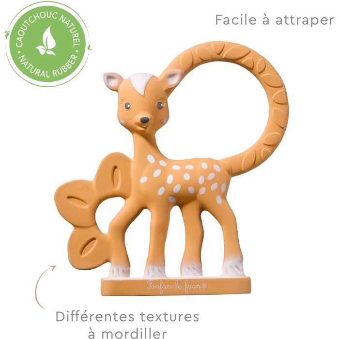 Sophie the Giraffe Teething Ring - Fanfan the Fawn - Multi-textured