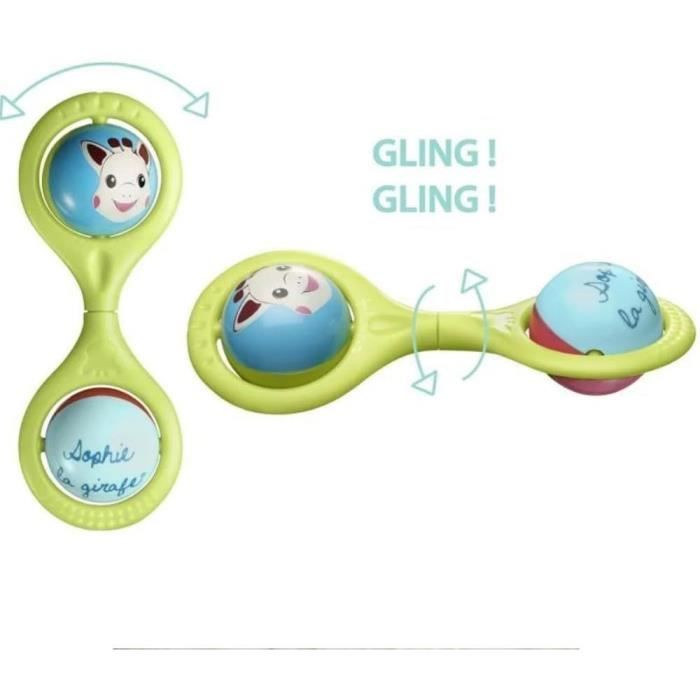 Sophie the Giraffe Twist Rattle - Develops Coordination - Fun Toy for Babies