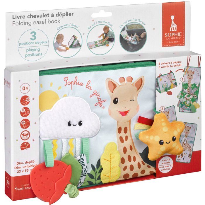 SOPHIE THE GIRAFFE - Early Learning Book - Fold-Out Easel Book