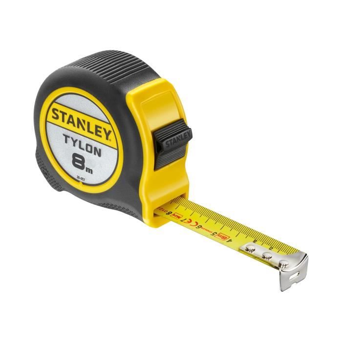 STANLEY Measuring Tape 8 m x 25 mm Lacquered Steel 0-30-657 2-rivet