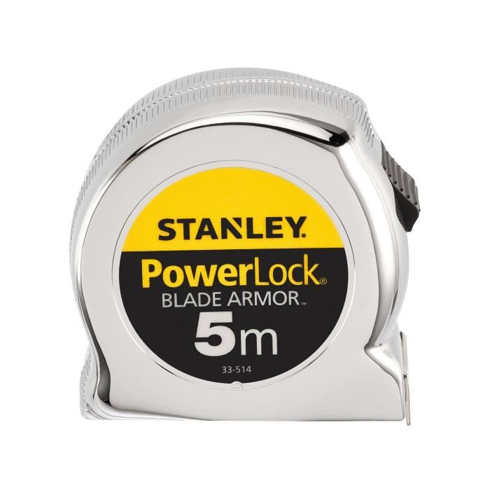 STANLEY Measuring Tape - 5 m x 25 mm - Bladpantser - Powerlock - 0-33-514