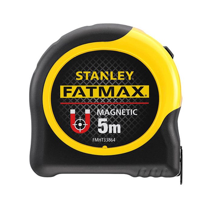 STANLEY Magnetic Hook Tape - 5 m x 32 mm - Mylar Coating - Abrasion Resistant - 32 mm Wide