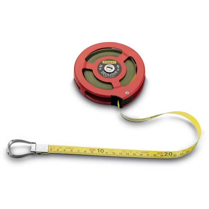 STANLEY Long Measuring Tape 20 m Acielak Décajour 0-34-406