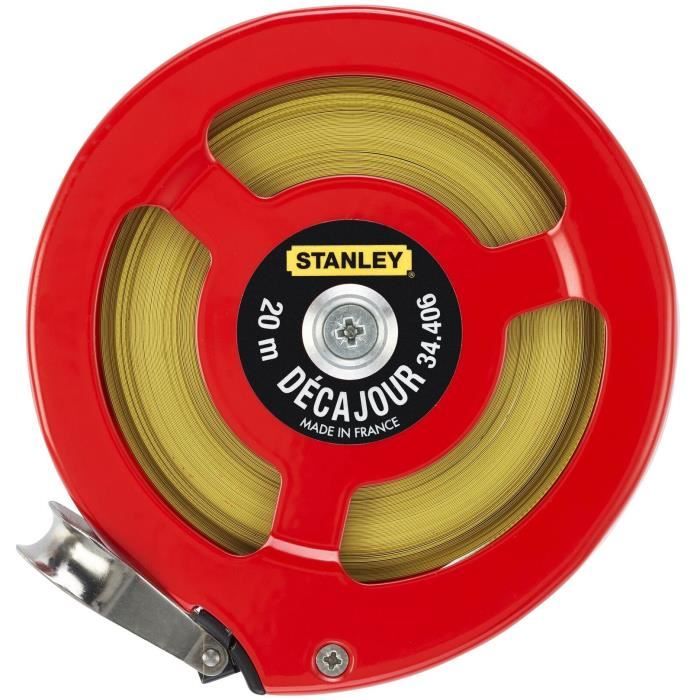 STANLEY Long Measuring Tape 20 m Acielak Décajour 0-34-406