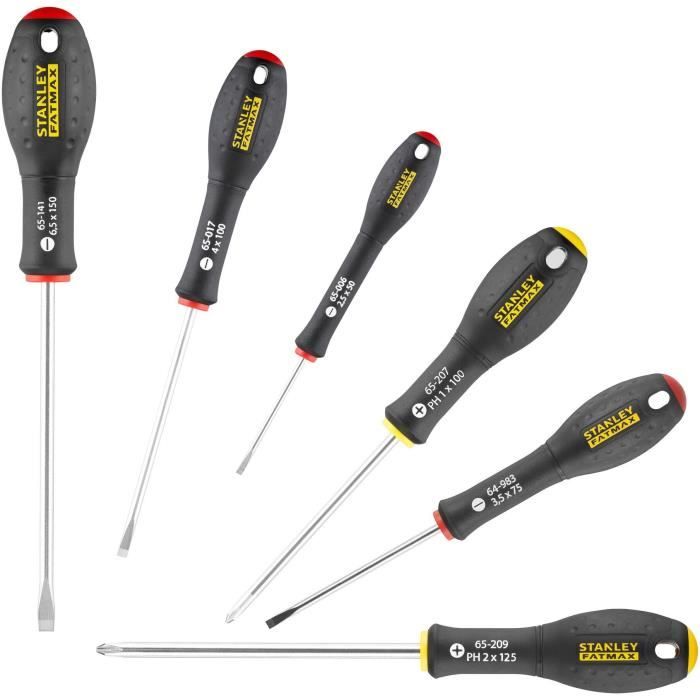 STANLEY FATMAX Screwdriver Set - 7 Pieces - Electrician + Mechanic + Phillips - FMHT0-62627