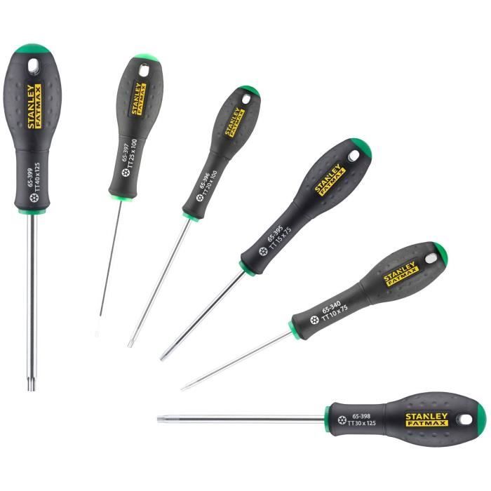 STANLEY FATMAX Set of 6 Screwdrivers - Tamper Torx - 0-65-099