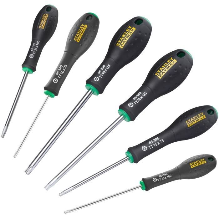 STANLEY FATMAX Set of 6 Screwdrivers - Tamper Torx - 0-65-099
