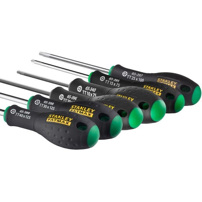 STANLEY FATMAX Set of 6 Screwdrivers - Tamper Torx - 0-65-099