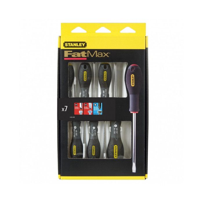 STANLEY FATMAX Set of 7 Screwdrivers - Electrician + Mechanic + Pozidriv - 0-65-425